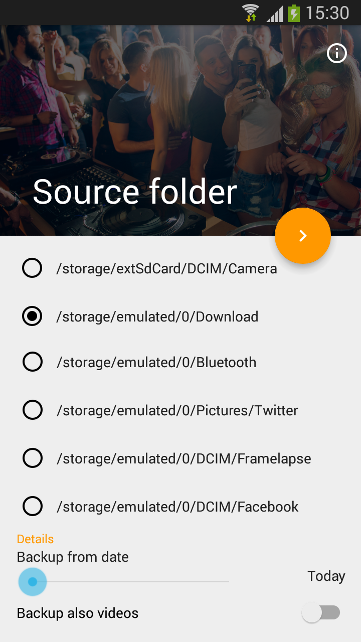 Source folder